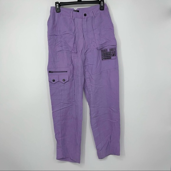 LF Pants - LF THE BRAND CARGO STYLE LIGHT PURPLE LIGHTWEIGHT PANTS SIZE 10